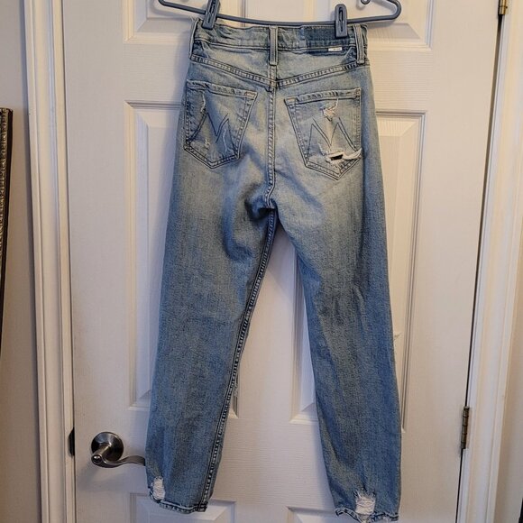 MOTHER The Tomcat The Confession Button Fly Distressed Straight Leg Jeans EUC - Picture 3 of 7